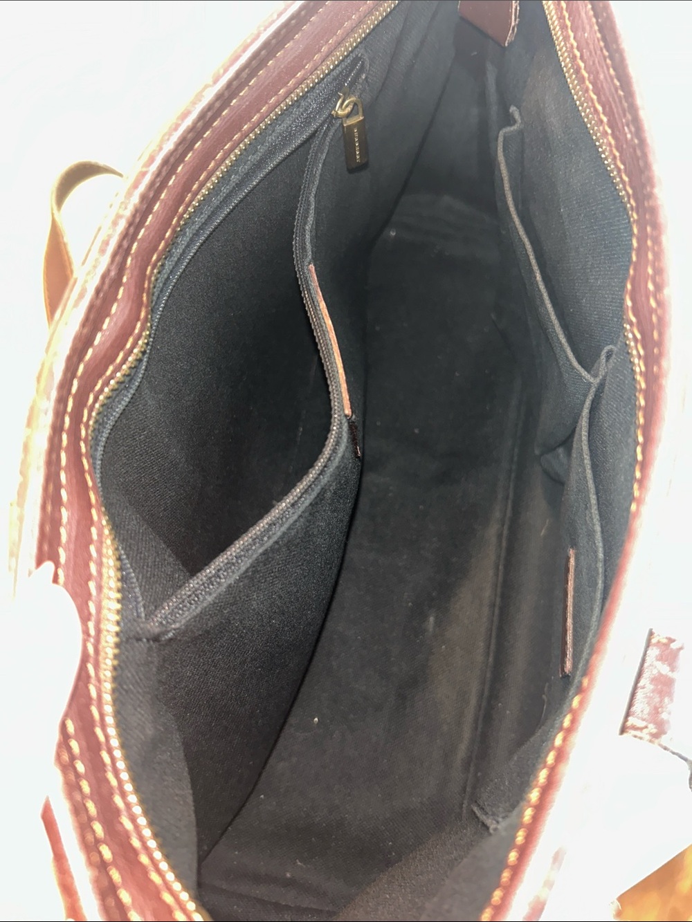 Burberry Tote Bag with Brown Trim - Picture 7 of 16